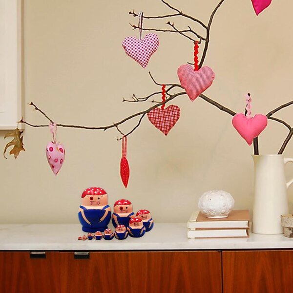 10 Stück russische Holzpuppen mit Tiermotiven, Stapelspielzeug für Kinder