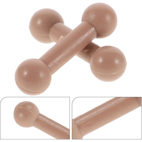 GALPADA Mini Rialzo Piedi Bambole 1/6 in ABS Beige, 2 Pezzi per Soldati Action Figure