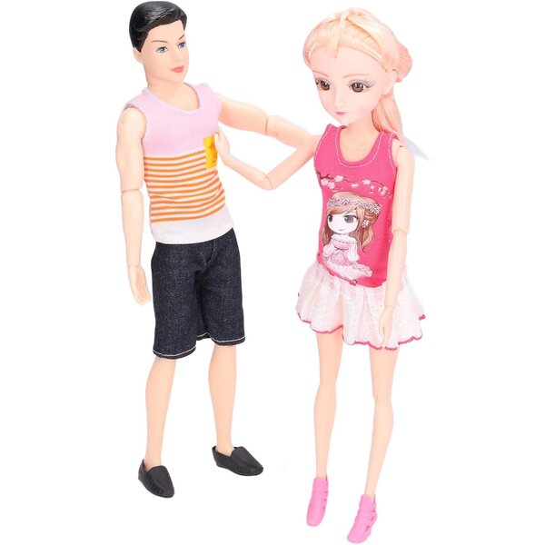 Set aus EMUKOEP-Familienpuppen mit schwangerer Mutter, Kindern und pädagogischem Zubehör