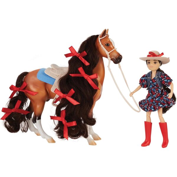 Breyer Horses Freedom Series Nora & Boots – bewegliches Westernpferd und Cowgirl