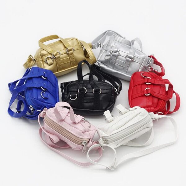 Borsa a tracolla rossa per bambole da 46 cm con giunto sferico - accessorio giocattolo