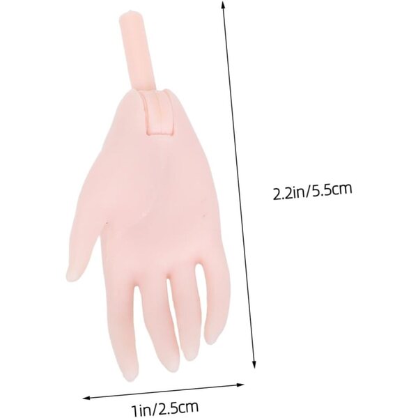 Mani per Bambole Beige Realistiche in Plastica per Sostituzione Accessori Doll