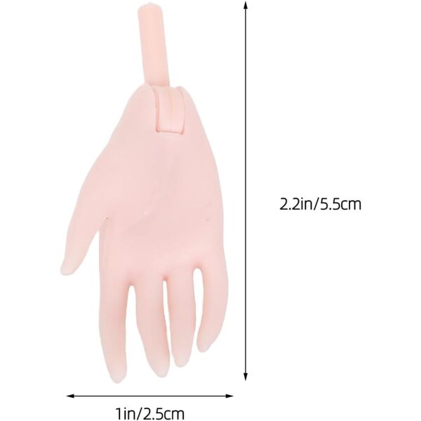 BESPORTBLE Mini Mani Realistiche per Bambole 4 CM, Facili da Installare e Resistenti