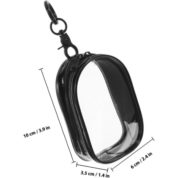 BESPORTBLE Borsa Trasparente in PVC per Bambole con Portachiavi, Leggera e Resistente