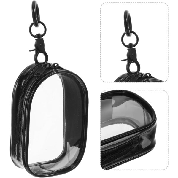 ifundom Borsa Trasparente in PVC con Portachiavi, Organizer per Bambole e Peluche