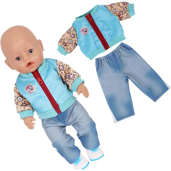 YUNNIAN Puppenkleid für 16–18 Zoll große Puppen, Weihnachts- und Halloween-Kostüm