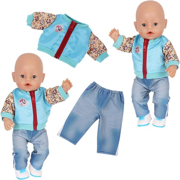 YUNNIAN Puppenkleid für 16–18 Zoll große Puppen, Weihnachts- und Halloween-Kostüm