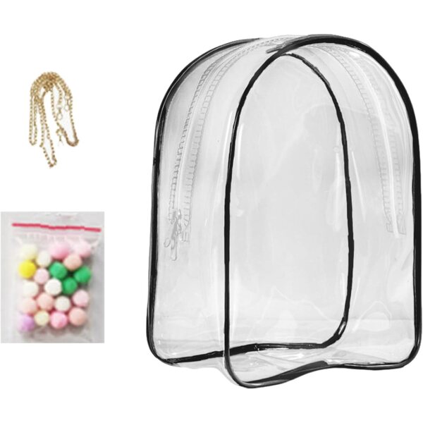 Borsa Espositiva Trasparente Antipolvere per Bambole e Peluche - Zaino in PVC Addensato