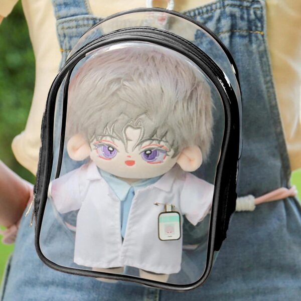 Borsa Espositiva Trasparente Antipolvere per Bambole e Peluche - Zaino in PVC Addensato