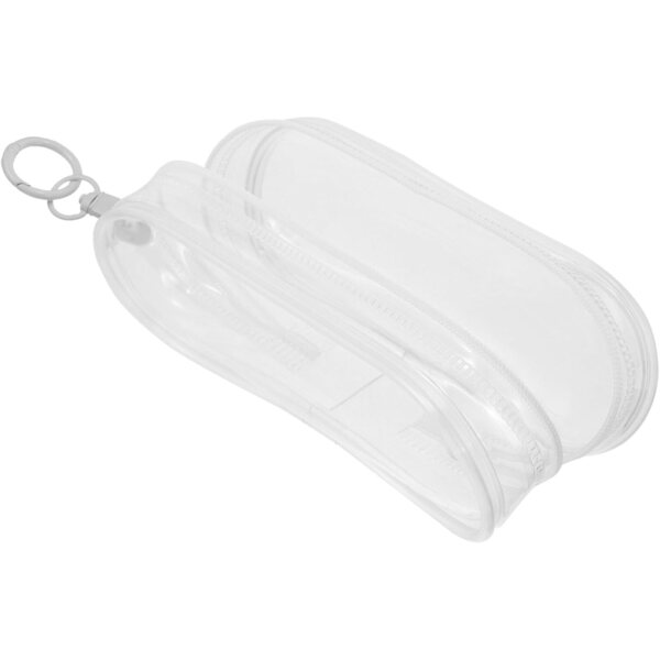 BESPORTBLE Borsa Trasparente in PVC per Bambole con Gancio e Custodia Portatile Bianca