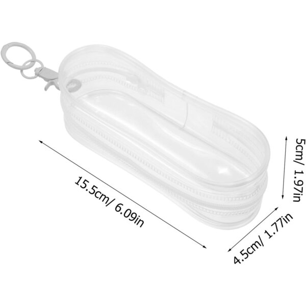 BESPORTBLE Borsa Trasparente in PVC per Bambole con Gancio e Custodia Portatile Bianca