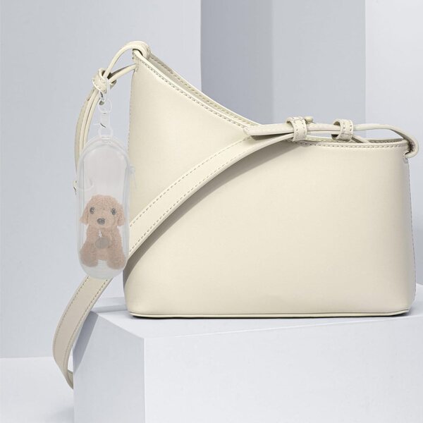 BESPORTBLE Borsa Trasparente in PVC per Bambole con Gancio e Custodia Portatile Bianca