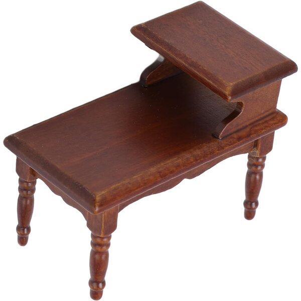 Dioche Tavolo Doppio Strato in Legno 1:12 Mini Tavolino Casa delle Bambole