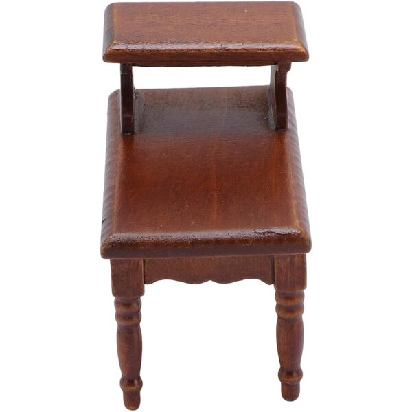 Dioche Tavolo Doppio Strato in Legno 1:12 Mini Tavolino Casa delle Bambole