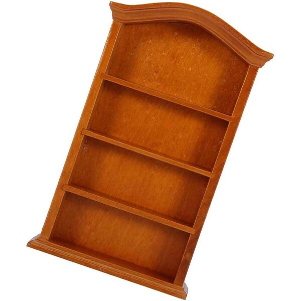Tnfeeon Libreria Miniatura Casa delle Bambole in Legno 1:12, Elegante e Realistica
