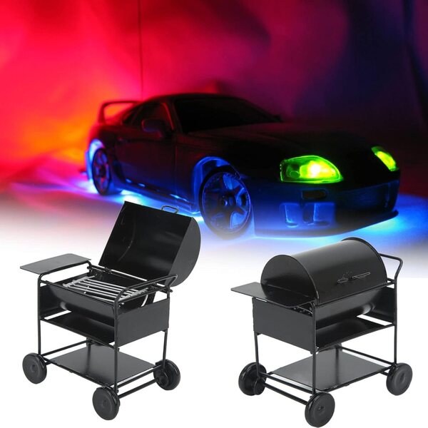 Mini Barbecue in Ferro per Auto RC 1/10 - Decorazione Realistica e Leggera