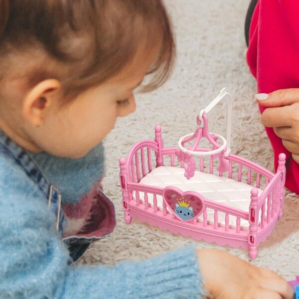 Set mobili miniatura per casa delle bambole, resistente ABS, design sicuro e dettagli curati