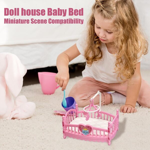 Set mobili miniatura per casa delle bambole, resistente ABS, design sicuro e dettagli curati