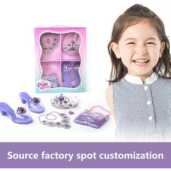 Prinzessinnen-Schuh- und Schmuckset für Mädchen – Anziehspiele und Accessoires