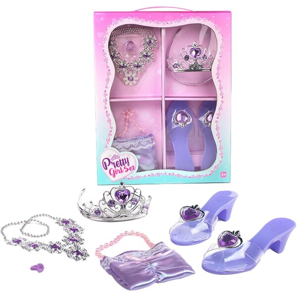 Prinzessinnen-Schuh- und Schmuckset für Mädchen – Anziehspiele und Accessoires