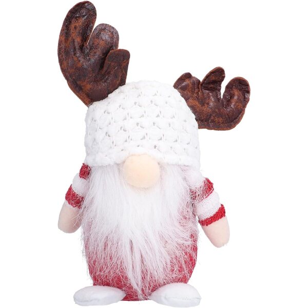 Bambola natalizia senza volto con barba, decorazione festiva da 26 cm per casa e ufficio