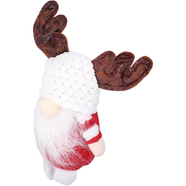 Bambola natalizia senza volto con barba, decorazione festiva da 26 cm per casa e ufficio