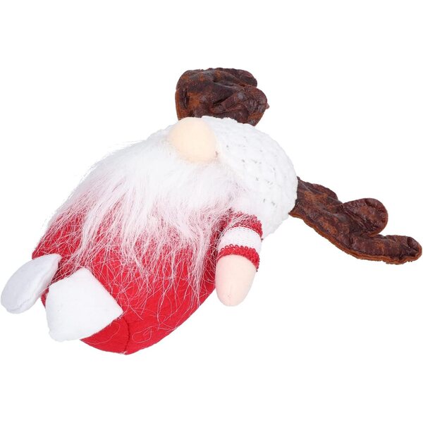Bambola natalizia senza volto con barba, decorazione festiva da 26 cm per casa e ufficio
