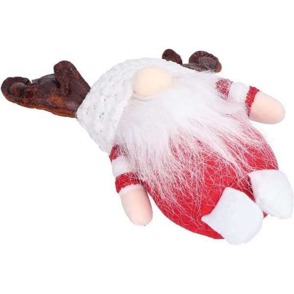Bambola natalizia senza volto con barba, decorazione festiva da 26 cm per casa e ufficio