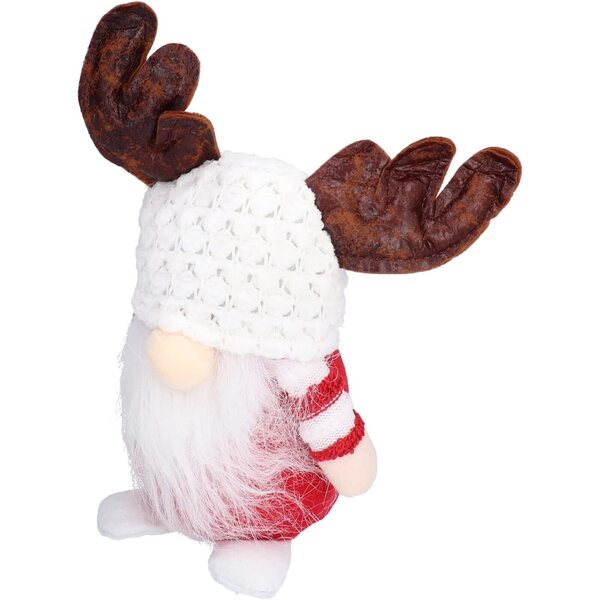 Bambola natalizia senza volto con barba, decorazione festiva da 26 cm per casa e ufficio