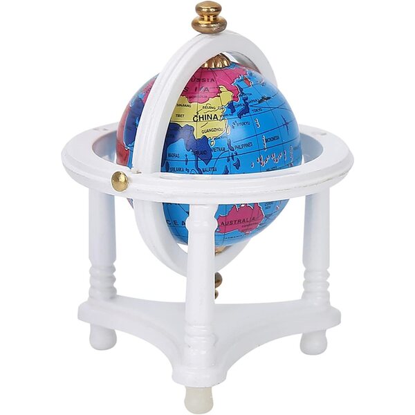 HEEPDD Mini Globo per Casa delle Bambole Scala 1/12, Giocattolo Educativo in Legno e Plastica