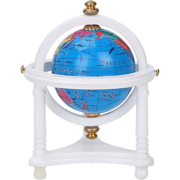 HEEPDD Mini Globo per Casa delle Bambole Scala 1/12, Giocattolo Educativo in Legno e Plastica