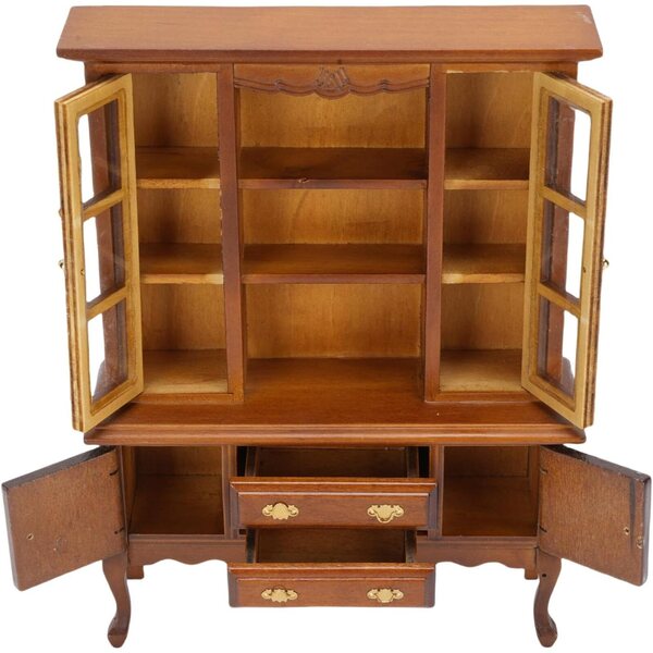 Credenza in miniatura Chrees in legno di betulla 1:12 per casa delle bambole