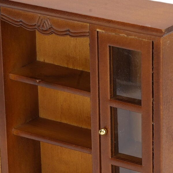 Credenza in miniatura Chrees in legno di betulla 1:12 per casa delle bambole