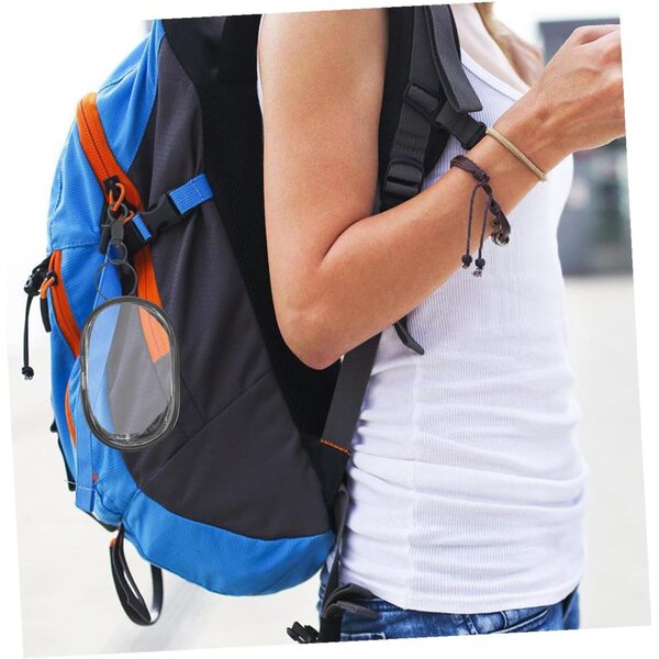 VICASKY 3pz Borsa Trasparente per Bambole in PVC con Gancio e Cerniera, Impermeabile