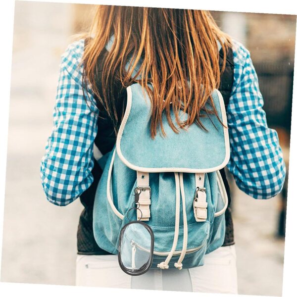 VICASKY 3pz Borsa Trasparente per Bambole in PVC con Gancio e Cerniera, Impermeabile
