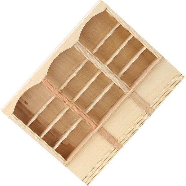HEEPDD Libreria in Legno per Casa delle Bambole Scala 1:12 - Dimensioni 23x18 cm