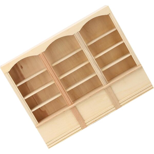 HEEPDD Libreria in Legno per Casa delle Bambole Scala 1:12 - Dimensioni 23x18 cm