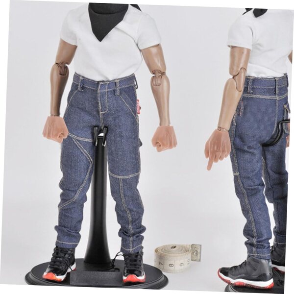 2 paia mani miniaturizzate in ABS realistico per bambole BJD action figures 1/6