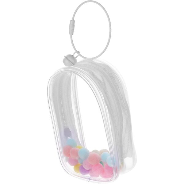 Beaupretty Borsa Trasparente per Bambole Piccole con Campanellino e Anello - Custodia Display