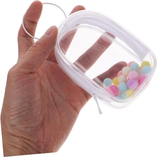 Beaupretty Borsa Trasparente per Bambole Piccole con Campanellino e Anello - Custodia Display