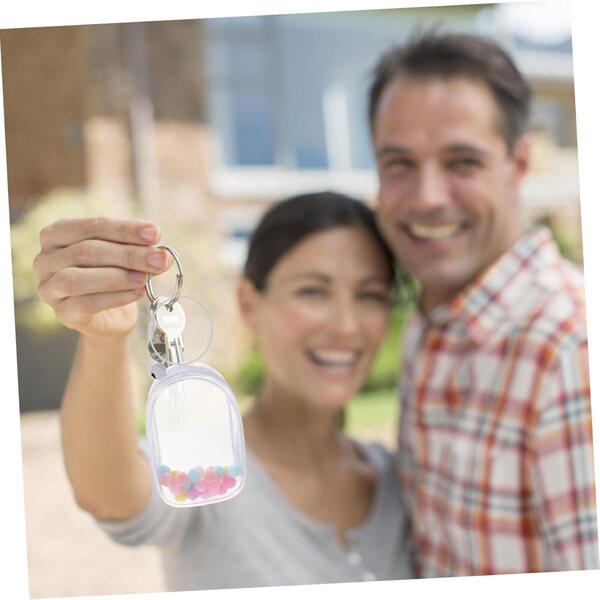 Beaupretty Borsa Trasparente per Bambole Piccole con Campanellino e Anello - Custodia Display