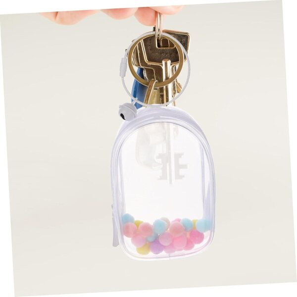 Beaupretty Borsa Trasparente per Bambole Piccole con Campanellino e Anello - Custodia Display