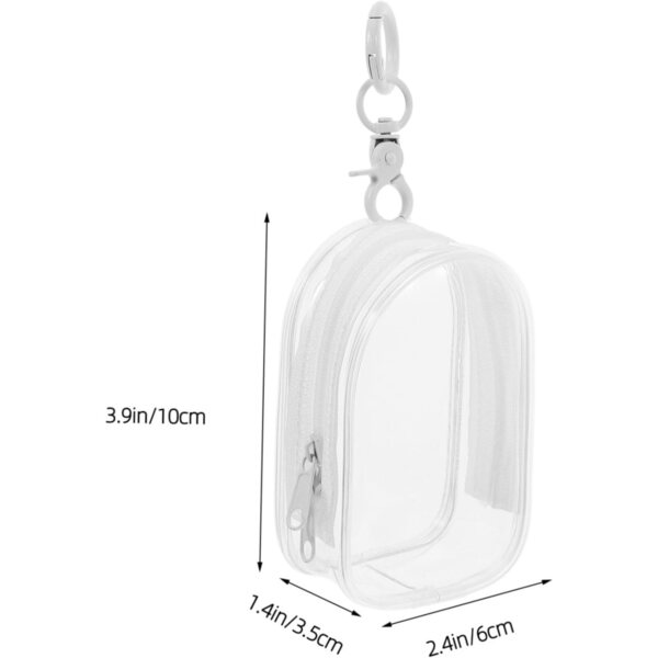 Borsa Trasparente in PVC per Bambole con Portachiavi - Custodia Leggera e resistente