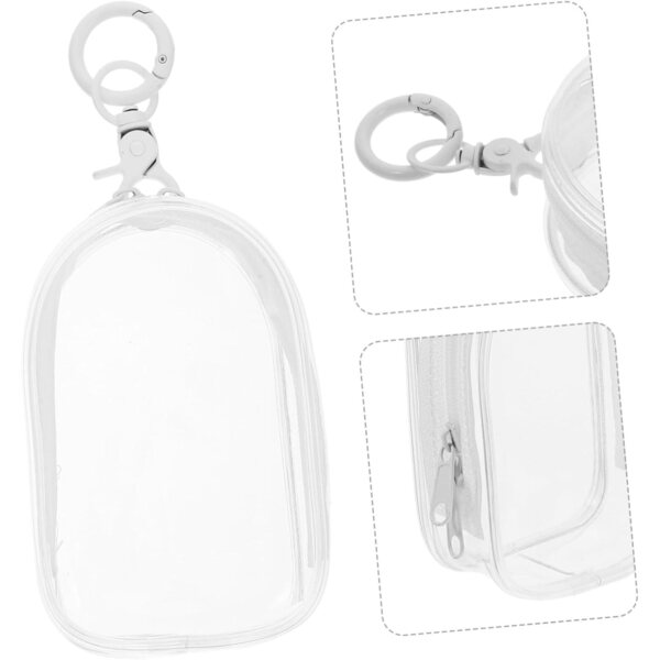 Borsa Trasparente in PVC per Bambole con Portachiavi - Custodia Leggera e resistente
