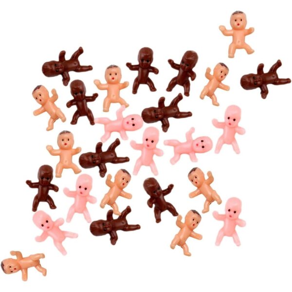 IMIKEYA 60 Mini Bambini in Plastica Rigida per Decorazioni e Regali Festa