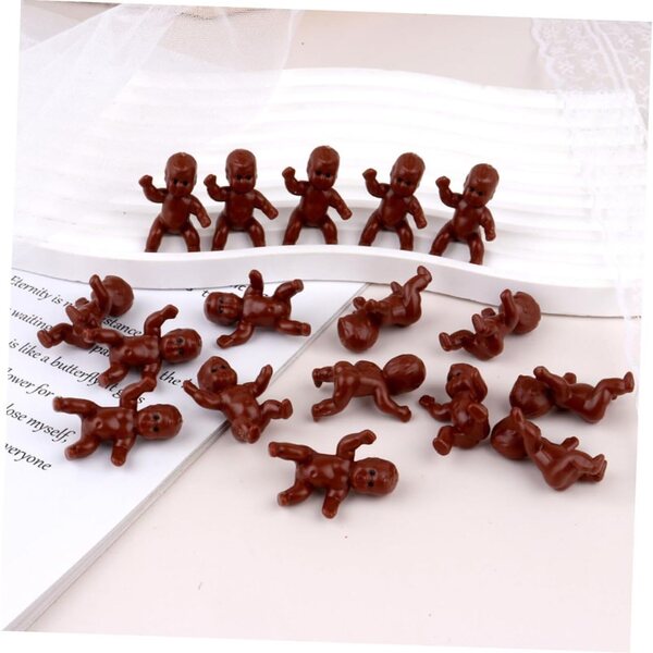 IMIKEYA 60 Mini Bambini in Plastica Rigida per Decorazioni e Regali Festa