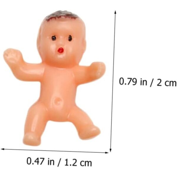 IMIKEYA 60 Mini Bambini in Plastica Rigida per Decorazioni e Regali Festa