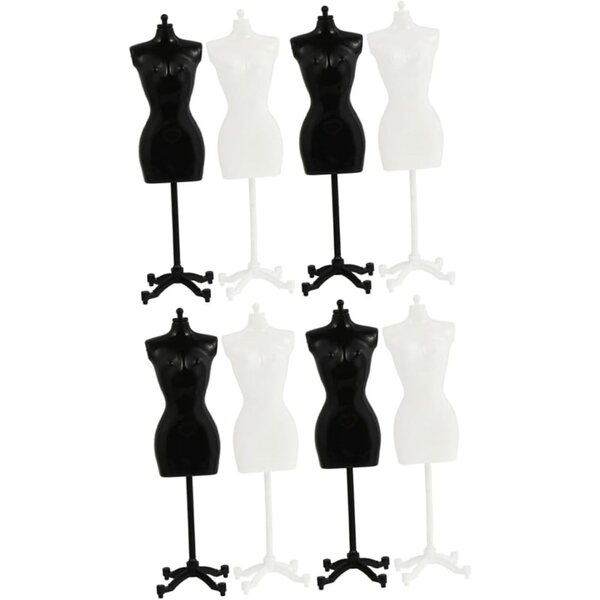 BESPORTBLE 8 Supporti Manichino Miniatura per Esposizione Vestiti Bambole