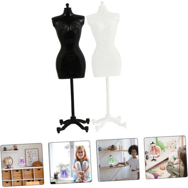 BESPORTBLE 8 Supporti Manichino Miniatura per Esposizione Vestiti Bambole