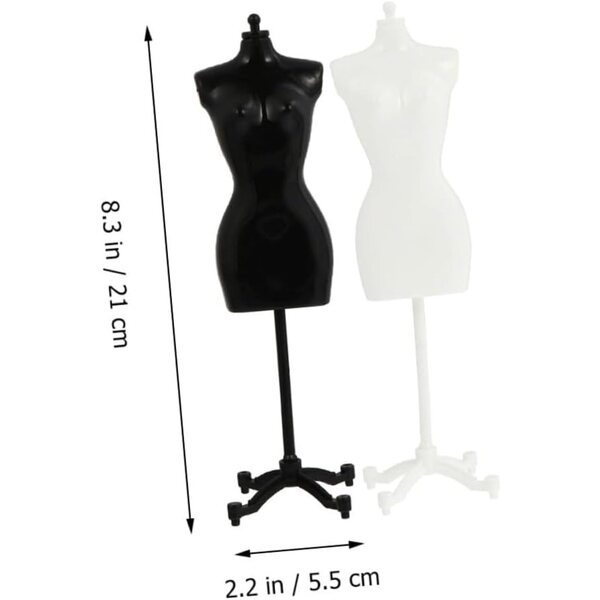 BESPORTBLE 8 Supporti Manichino Miniatura per Esposizione Vestiti Bambole